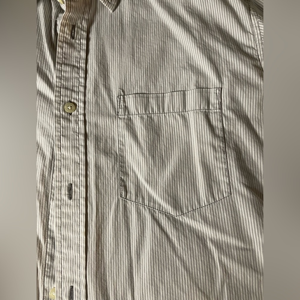 **3 for $21**!!! Banana Rep Men’s long sleeve btn-up, Slim Fit sz L, 16-16.5 nck - Picture 7 of 11